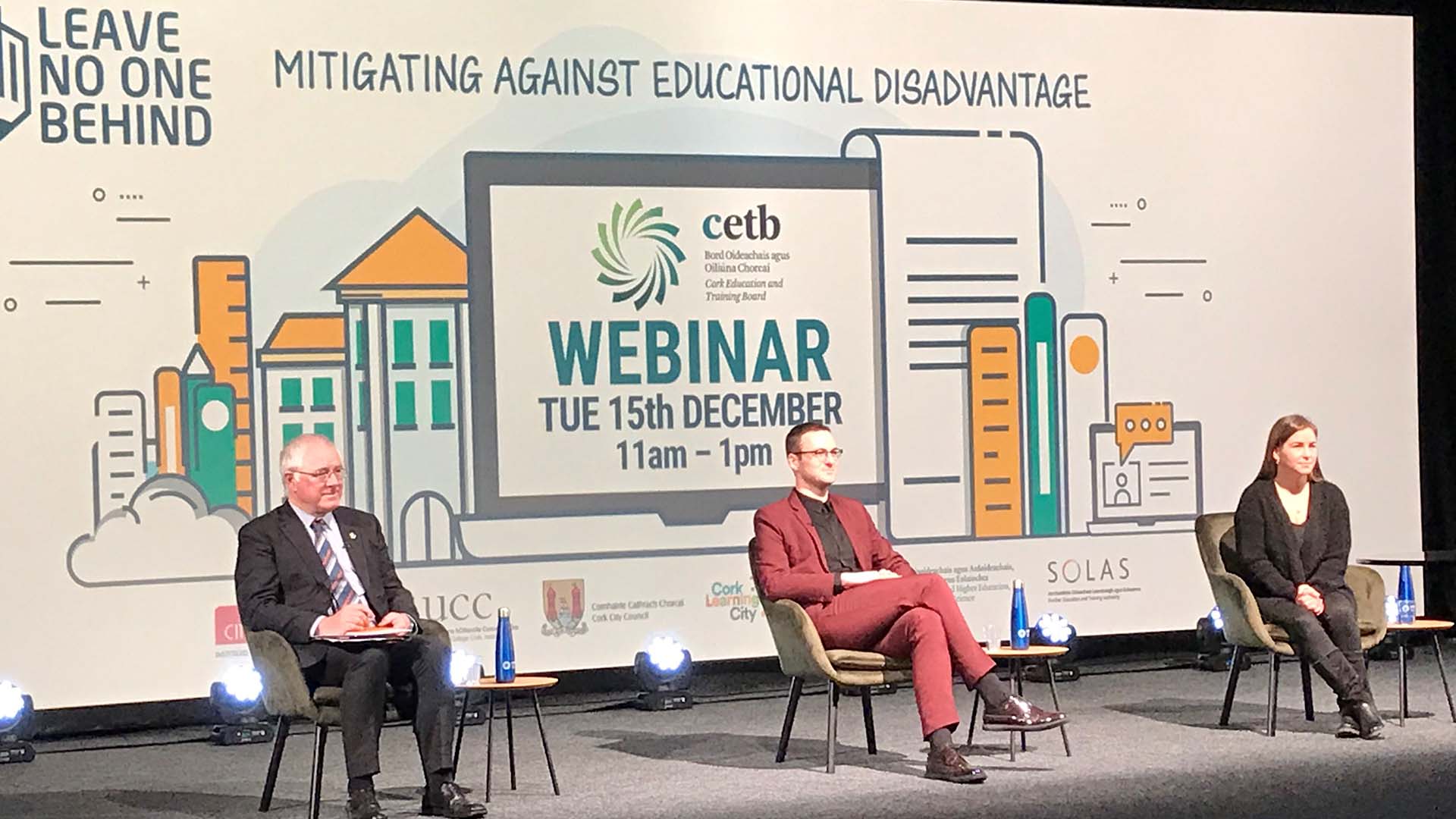 Mitigating against Educational Disadvantage in Cork City & Region, a webinar hosted by Cork ETB in collaboration with its Learning City partners.